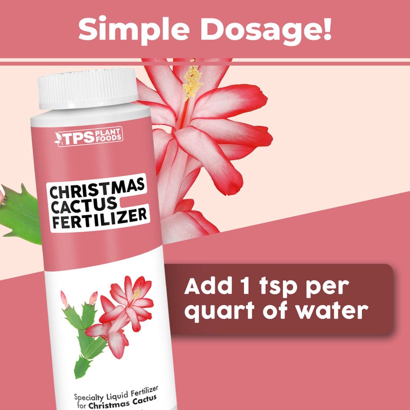 TPS NUTRIENTS سماد صبار عيد الميلاد لجميع صبار عيد الميلاد وصبار شلمبرجيرا، أغذية نباتية سائلة 32 أونصة (1 كوارت) - Image 4